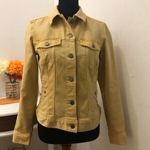 Liverpool yellow jean jacket size small